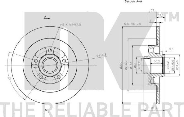 NK 313972 - Jarrulevy inparts.fi