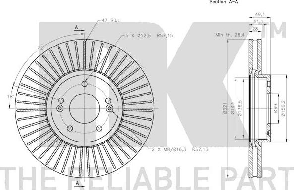 NK 203431 - Jarrulevy inparts.fi