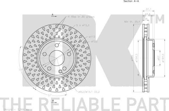 NK 3133112 - Jarrulevy inparts.fi