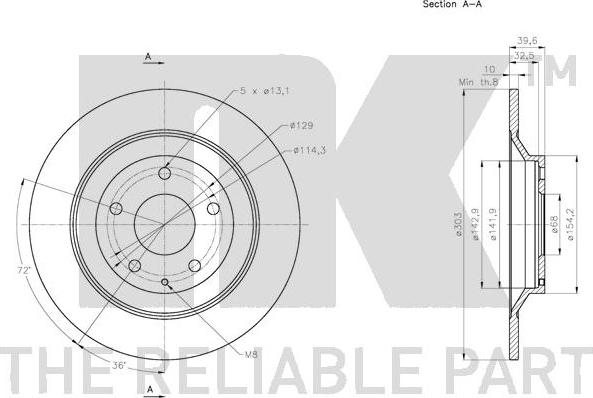 NK 313279 - Jarrulevy inparts.fi