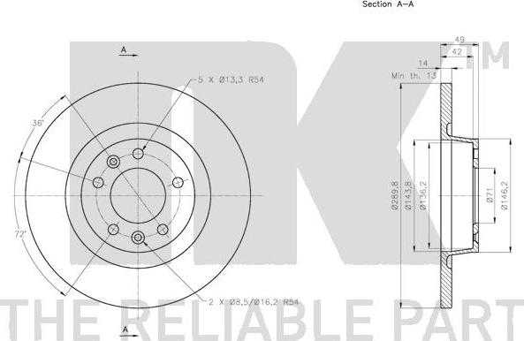 NK 313736 - Jarrulevy inparts.fi