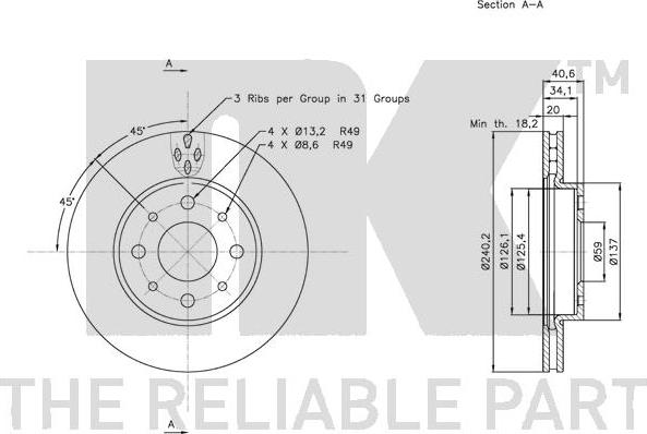 NK 312343 - Jarrulevy inparts.fi