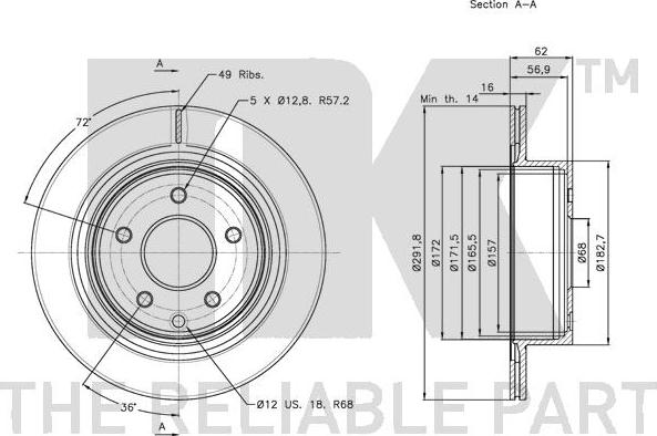 NK 312261 - Jarrulevy inparts.fi