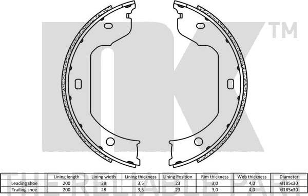 NK 2715695 - Jarrukenkäsarja, seisontajarru inparts.fi