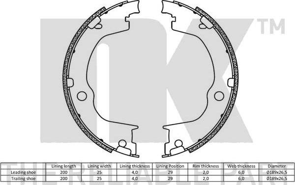 NK 2736822 - Jarrukenkäsarja, seisontajarru inparts.fi