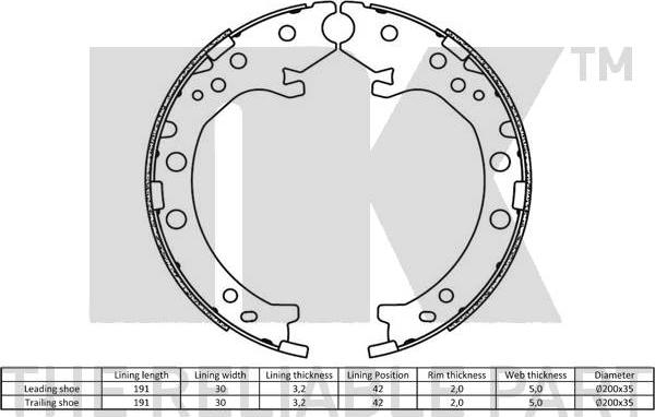 NK 2726803 - Jarrukenkäsarja, seisontajarru inparts.fi