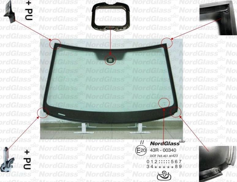 NordGlass 4044450 - Tuulilasi inparts.fi