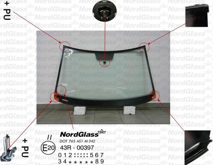 NordGlass 4044508 - Tuulilasi inparts.fi