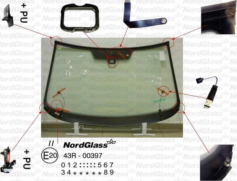 NordGlass 4044514 - Tuulilasi inparts.fi