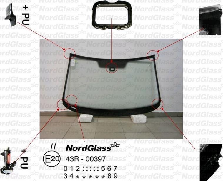 NordGlass 4044629 - Tuulilasi inparts.fi