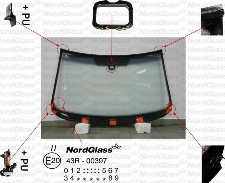 NordGlass 4044191 - Tuulilasi inparts.fi