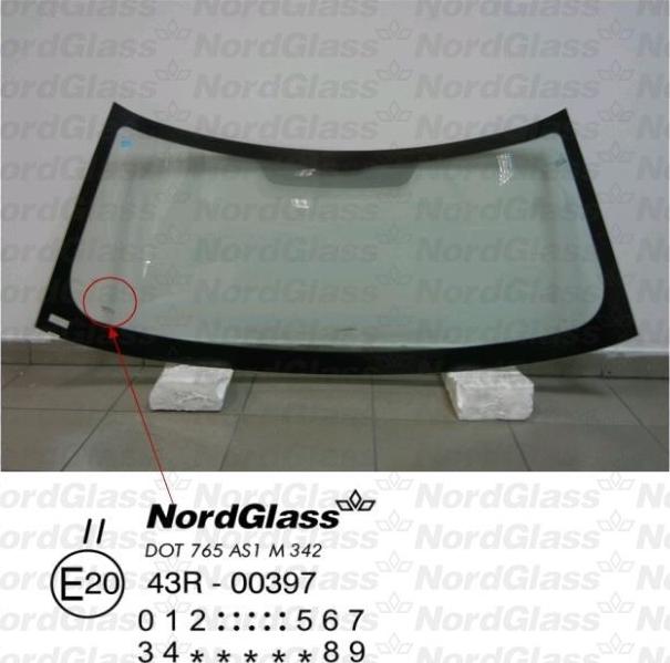 NordGlass 4044886 - Tuulilasi inparts.fi