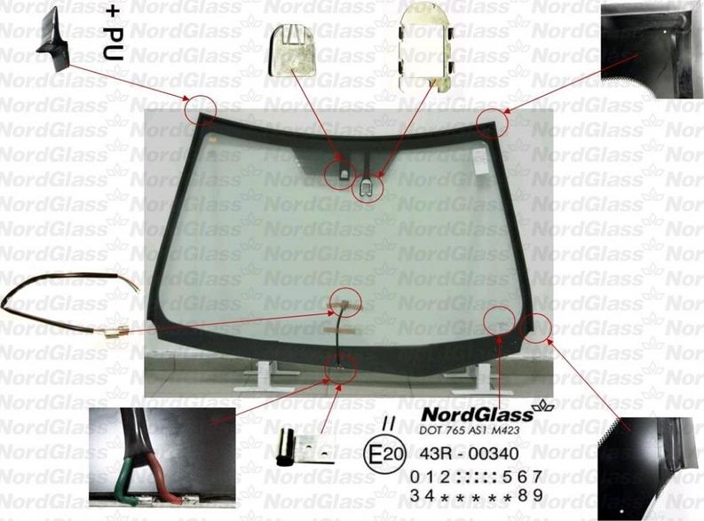 NordGlass 4045929 - Tuulilasi inparts.fi