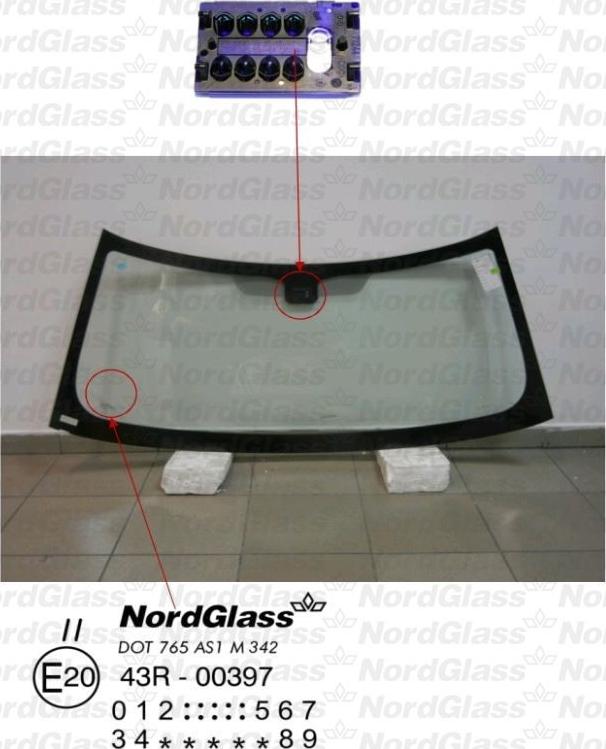 NordGlass 4045032 - Tuulilasi inparts.fi