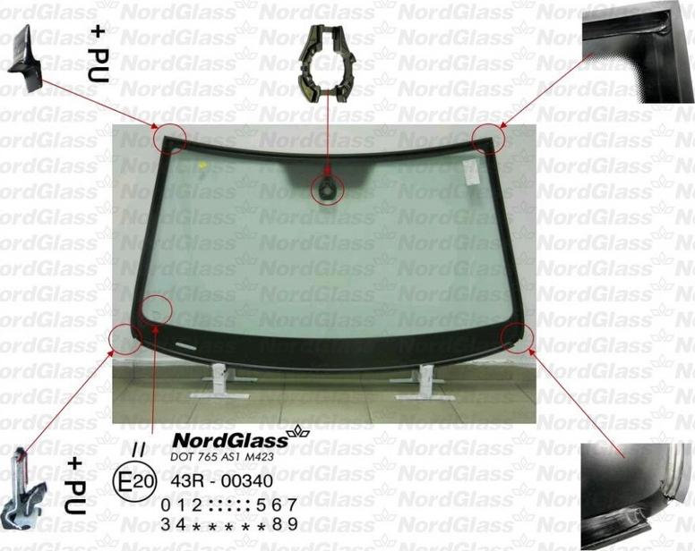 NordGlass 4045857 - Tuulilasi inparts.fi