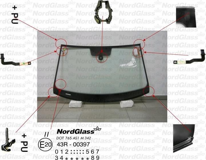 NordGlass 4045861 - Tuulilasi inparts.fi