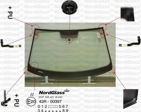 NordGlass 4045862 - Tuulilasi inparts.fi