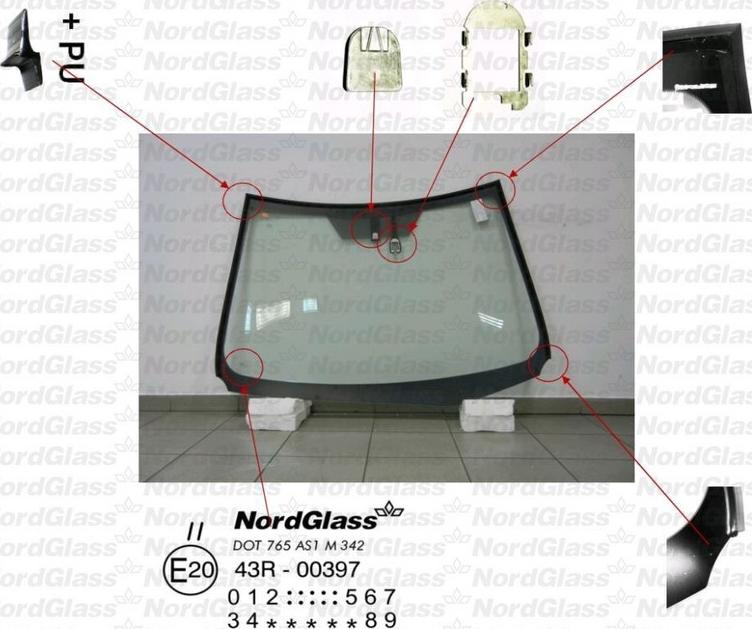 NordGlass 4045816 - Tuulilasi inparts.fi