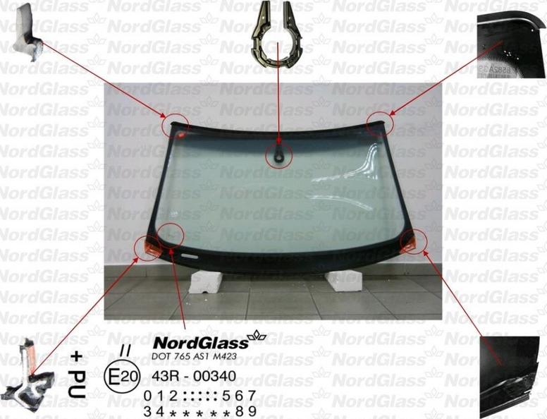 NordGlass 4045367 - Tuulilasi inparts.fi