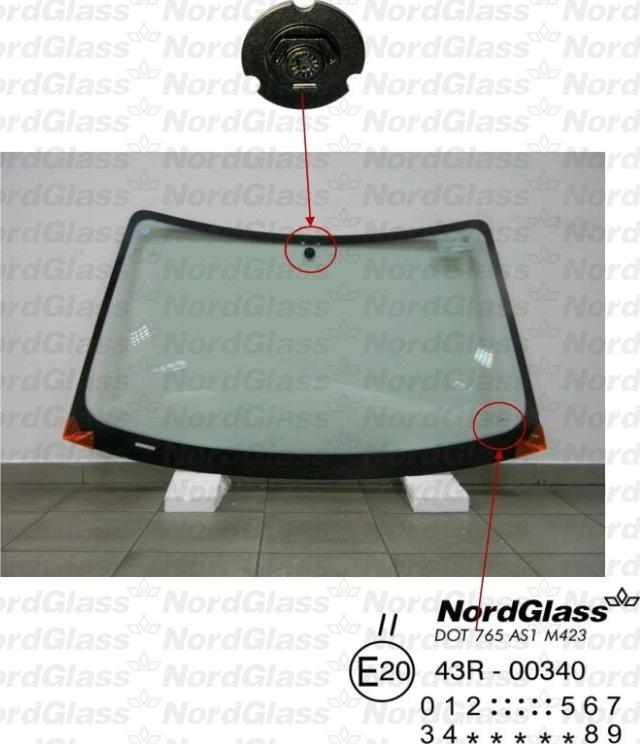 NordGlass 4045307 - Tuulilasi inparts.fi