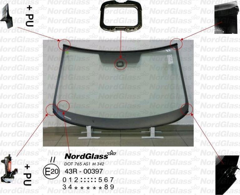 NordGlass 4045298 - Tuulilasi inparts.fi