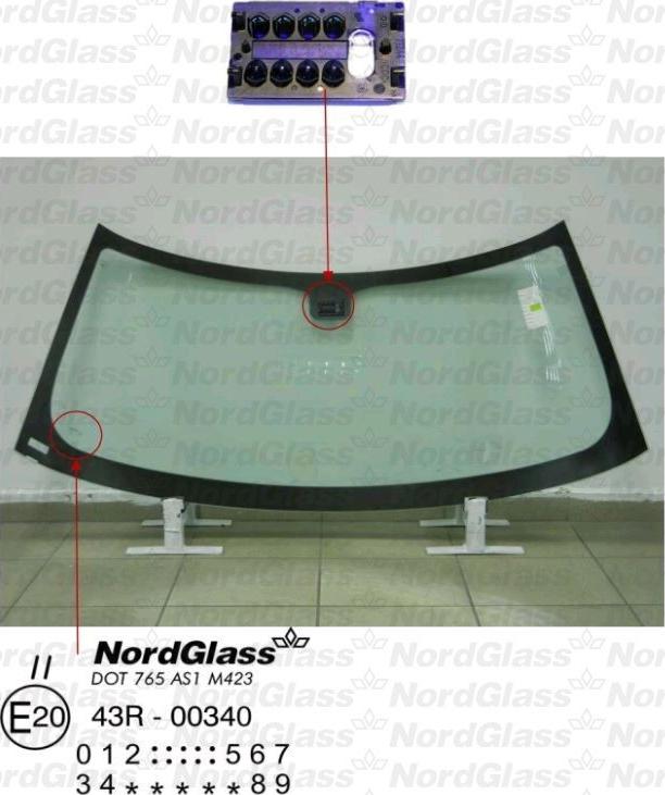 NordGlass 4043941 - Tuulilasi inparts.fi