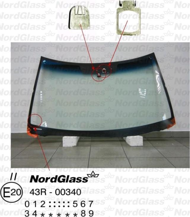 NordGlass 4043984 - Tuulilasi inparts.fi