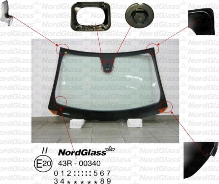 NordGlass 4043936 - Tuulilasi inparts.fi