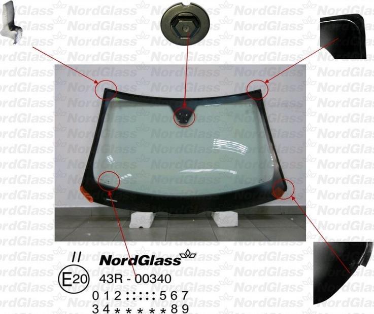 NordGlass 4043937 - Tuulilasi inparts.fi