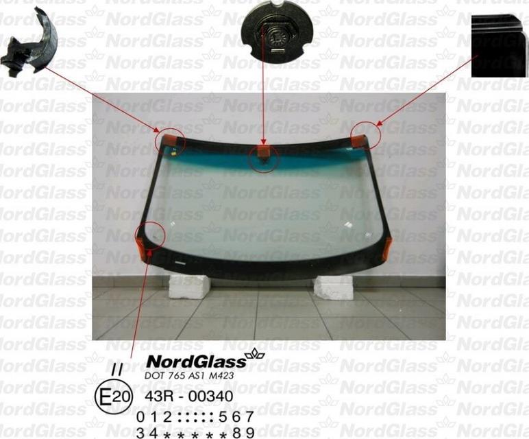 NordGlass 4043453 - Tuulilasi inparts.fi