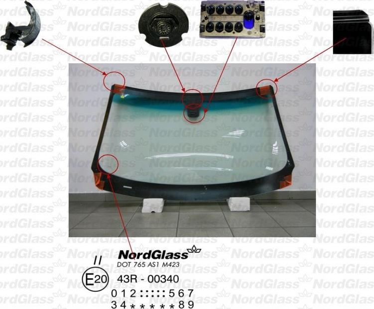 NordGlass 4043452 - Tuulilasi inparts.fi