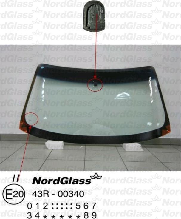 NordGlass 4043425 - Tuulilasi inparts.fi