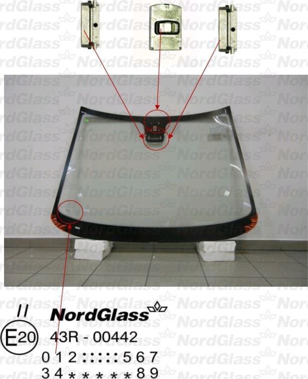 NordGlass 4043258 - Tuulilasi inparts.fi