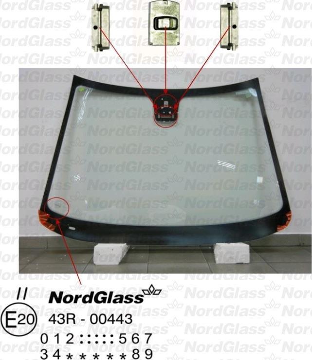 NordGlass 4043257 - Tuulilasi inparts.fi