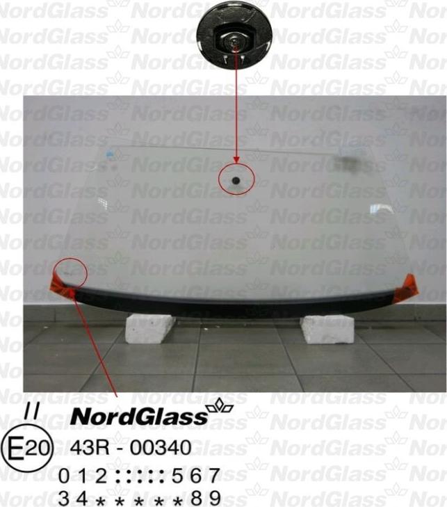 NordGlass 4042498 - Tuulilasi inparts.fi