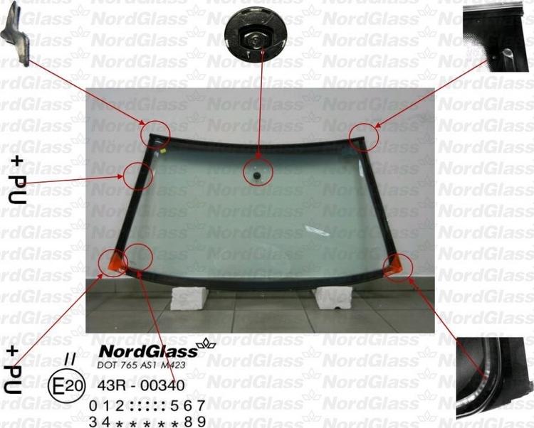 NordGlass 4043385 - Tuulilasi inparts.fi