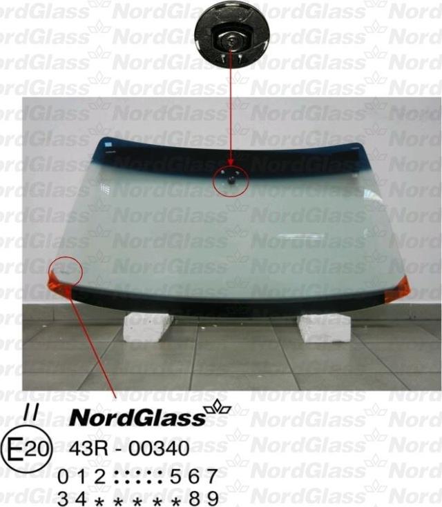 NordGlass 4042500 - Tuulilasi inparts.fi