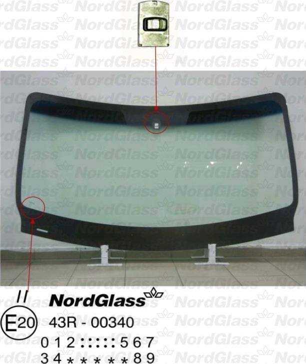 NordGlass 4042695 - Tuulilasi inparts.fi