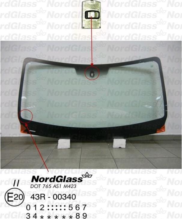 NordGlass 4042611 - Tuulilasi inparts.fi