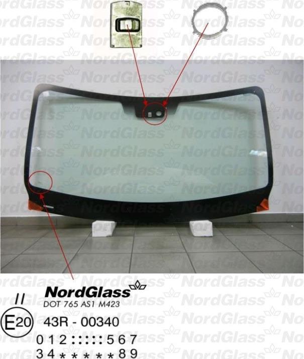 NordGlass 4042612 - Tuulilasi inparts.fi