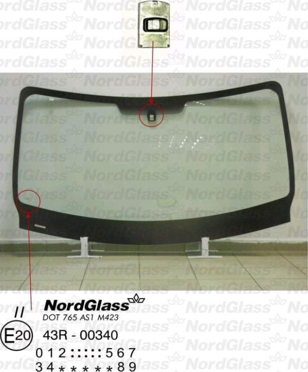 NordGlass 4042676 - Tuulilasi inparts.fi