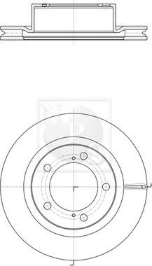 Kavo Parts BR-9557-C - Jarrulevy inparts.fi