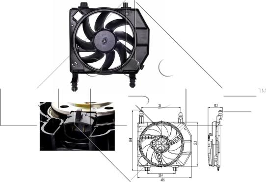 NRF 47261 - Tuuletin, moottorin jäähdytys inparts.fi