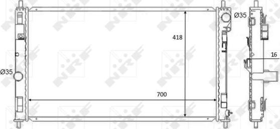 NRF 59089 - Jäähdytin,moottorin jäähdytys inparts.fi