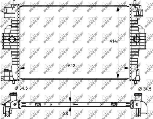 NRF 59139 - Jäähdytin,moottorin jäähdytys inparts.fi