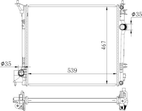 NRF 59271 - Jäähdytin,moottorin jäähdytys inparts.fi