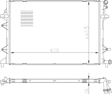 NRF 550089 - Jäähdytin,moottorin jäähdytys inparts.fi