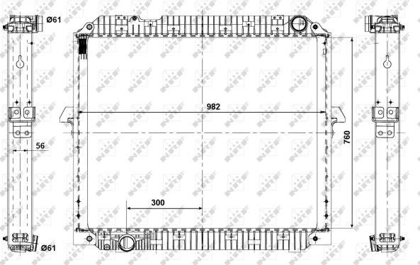 NRF 56072 - Jäähdytin,moottorin jäähdytys inparts.fi