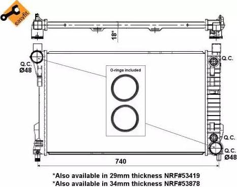 NRF 56143 - Jäähdytin,moottorin jäähdytys inparts.fi