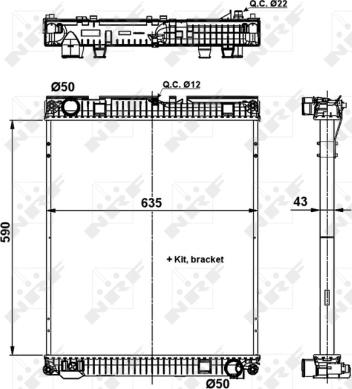 NRF 509873 - Jäähdytin,moottorin jäähdytys inparts.fi